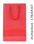 blank red shopping bag isolated ... | Shutterstock . vector #178269107