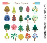  Tree Icon Set