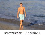 Small photo of MALIBU - OCT 4: Thomas Kasp who recently finished shooting 'Space Warriors' and is known for his role on 'Modern Family' is seen during a magazine shoot on the beach on October 4, 2012 in Malibu, CA