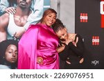 Small photo of LOS ANGELS, CA - FEB 27, 2023: Serena Williams, Chloe Bailey at the premiere of Creed III at the TCL Chinese Theatre IMAX