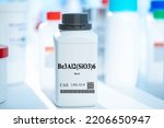 Small photo of Be3Al2(SiO3)6 beryl CAS 1302-52-9 chemical substance in white plastic laboratory packaging