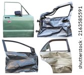 Small photo of All four door isolates of different cars were destroyed in a fatal collision with one another, causing both bodily and property damage.