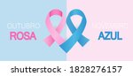translation  pink october blue... | Shutterstock .eps vector #1828276157