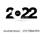 happy new year 2022 text design.... | Shutterstock .eps vector #1917886394