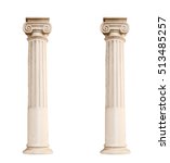 Architectural columns isolated...