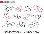 set of hand drawn sketchy... | Shutterstock . vector #783277267