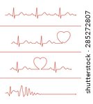 Set Of Various Cardiogram...