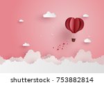 illustration of love and... | Shutterstock .eps vector #753882814