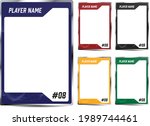 hockey player trading card... | Shutterstock .eps vector #1989744461