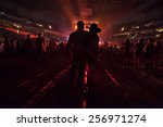 Couple at country music concert