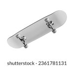 A blank white skateboard...