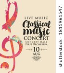 poster for a live classical... | Shutterstock .eps vector #1815961547