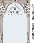 antique frame or vintage... | Shutterstock .eps vector #1898033644