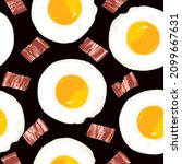 breakfast seamless pattern with ... | Shutterstock .eps vector #2099667631