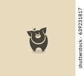 Pig Icon   Vector Illustration