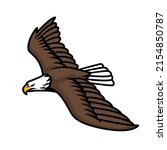 vector of flying eagle logo | Shutterstock .eps vector #2154850787