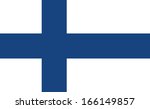 flag of finland. accurate... | Shutterstock . vector #166149857