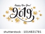 2019 hand written lettering... | Shutterstock .eps vector #1014831781