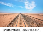 Railway Track Leading Through...