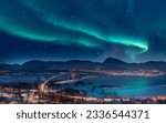Aurora borealis or northern...