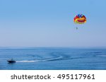 Parasailing In A Blue Sky ...