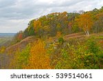 Fall Colors on a Midwest Bluff at Nelson Dewey State Park in Wisconsin