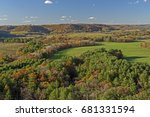 Fall Colors on Rural Farmlands in the Kickapoo Valley of Wisconsin