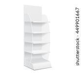 white cardboard floor display... | Shutterstock .eps vector #449901667