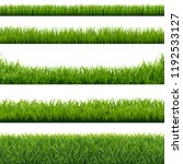 green grass borders set... | Shutterstock .eps vector #1192533127
