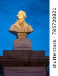 Small photo of Corsica, 03/09/2017: the statue of Pascal Paoli, corse politician and general considered as the Father of the Fatherland, in the main square of Ile-Rousse (Red Island), famous city of the Haute Corse