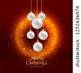 beautiful merry christmas... | Shutterstock .eps vector #1252636474