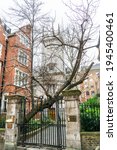 Small photo of London, UK: 28 March 2021: St Olave's House and Church, Ironmonger Lane, City of London