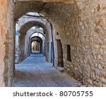 Arches In The Village Of Mesta...