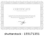 template gray border diplomas ... | Shutterstock .eps vector #155171351