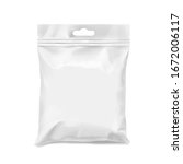 white realistic polyethylene... | Shutterstock . vector #1672006117
