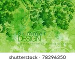 abstract floral vector... | Shutterstock .eps vector #78296350