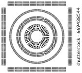 round ornament pattern mandala... | Shutterstock . vector #669438544
