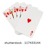 Playing cards   isolated on...