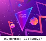 abstract holographic background.... | Shutterstock .eps vector #1364688287
