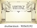 Vintage Background With Bird Of ...