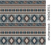 seamless ethnic pattern design | Shutterstock .eps vector #346063511