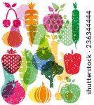 vegetable background | Shutterstock .eps vector #236344444