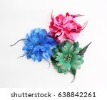 Artificial Flowers Isolated On...