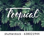 summer tropical vector design... | Shutterstock .eps vector #638021944