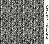 abstract herringbone hatching... | Shutterstock .eps vector #743751397