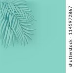 beautifil palm tree leaf ... | Shutterstock .eps vector #1145972867