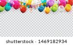 group of colour glossy helium... | Shutterstock .eps vector #1469182934