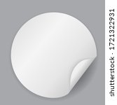 abstract circle white sticker ... | Shutterstock . vector #1721322931