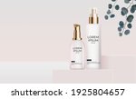 3d realistic cream bottle on... | Shutterstock .eps vector #1925804657