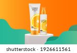 3d realistic modern vitamin c... | Shutterstock .eps vector #1926611561